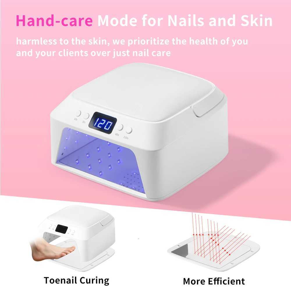 71 LEDs UV Nail Lamp Large Space Nail Dryer with Hand Pillow Smart Sensor 72 W Professional UV Lamp For Nails Manicure PedicureT251216