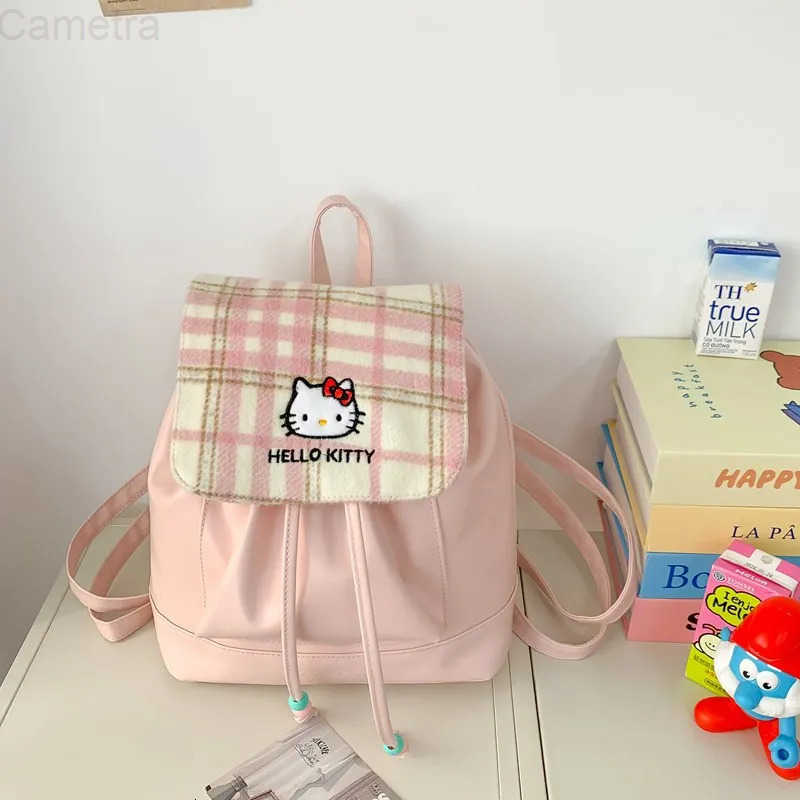 Sanrio Hello Kitty Backpack Women Fashion Satchel Portable Handbags Crossbody Bags Designer Bag Travel Kawaii Backpack Kawaii H2512161