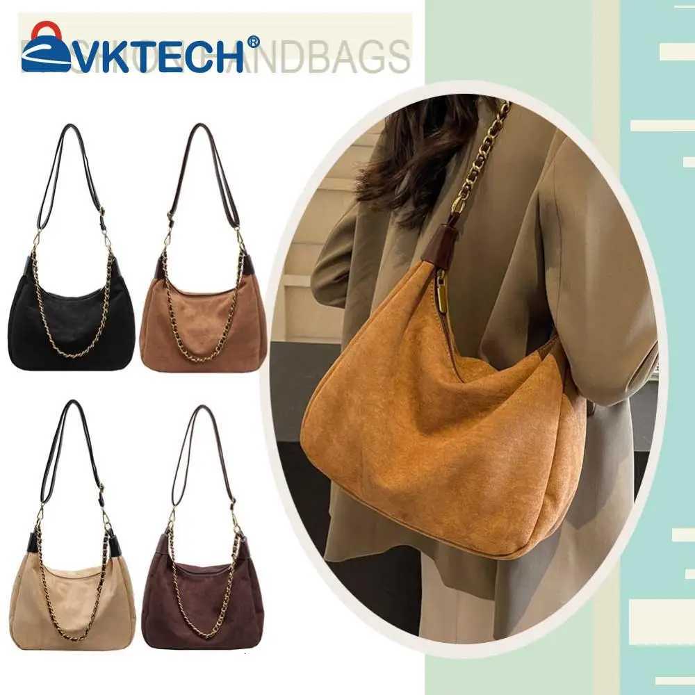 Women Suede Shoulder Bag Adjustable Strap Crossbody Bag with Inner Pocket Underarm Bag Work Travel Bag M251216