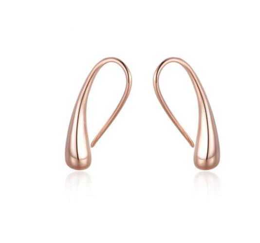 Personality Water Drop Silver Rose Gold Earrings 925 Sterling Silver Small Cute Earring For Women Girl Gifts S-E1160 G251216