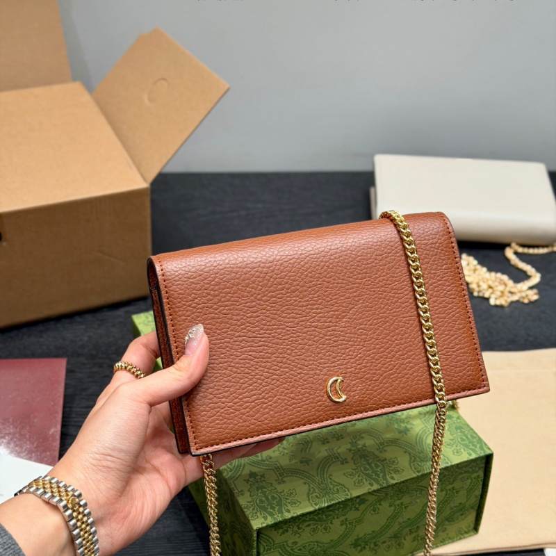 crossbody bag designer luxury Messenger bag Lychee pattern purse Chain shoulder bag Toothpick pattern Letters cross body bags EXW2512162