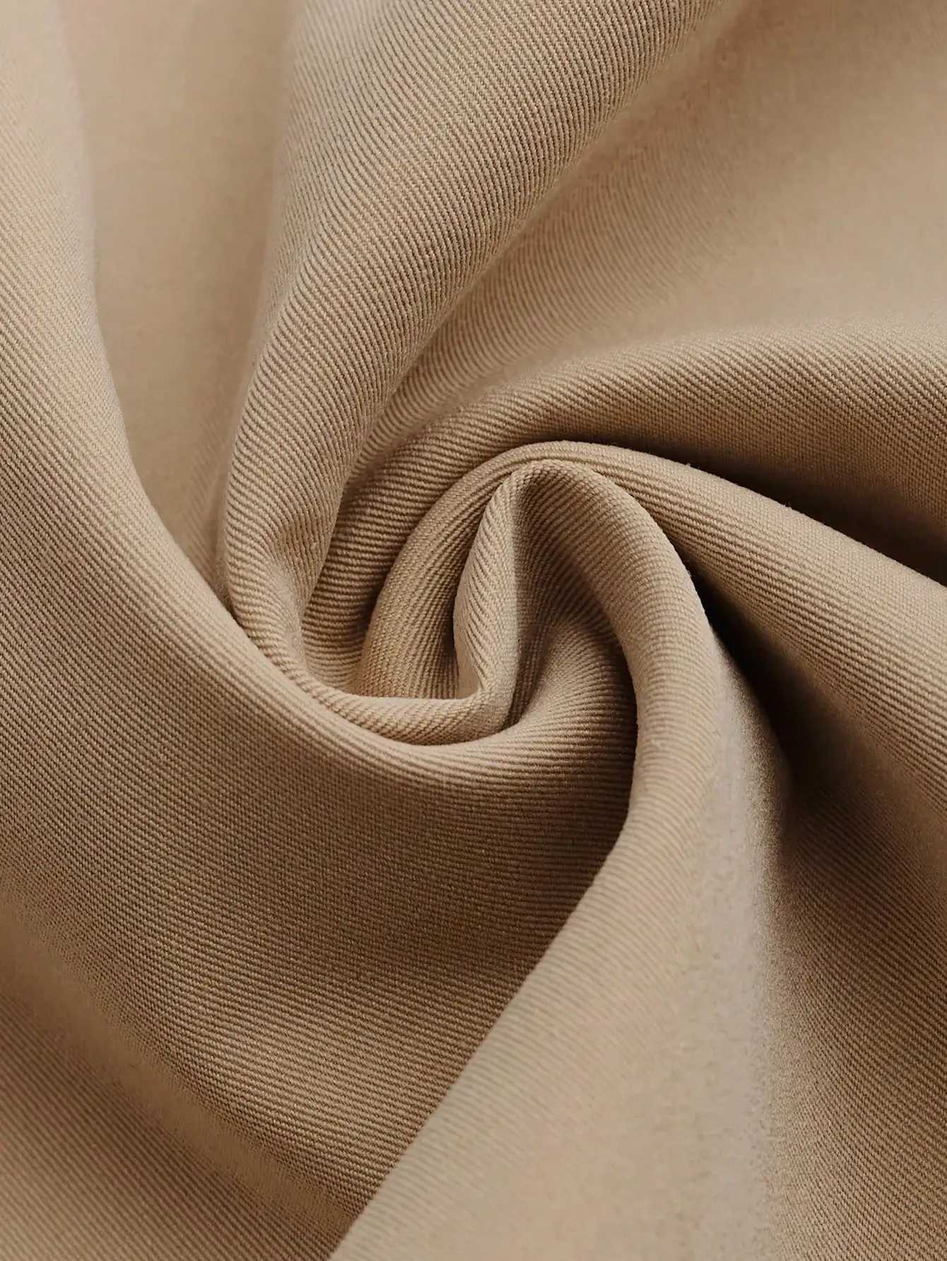 Advanced temperament womens fashion double breasted waist cinched British style mid length long sleeved windbreaker jacketT251216