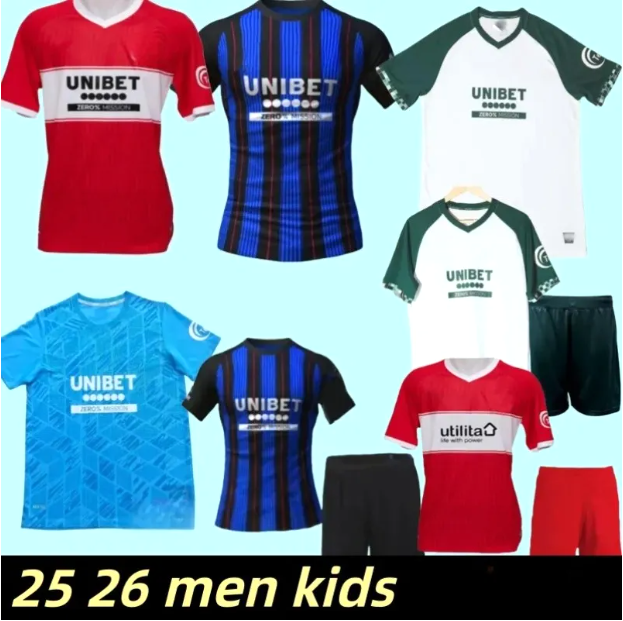 Middlesbrough Football Shirt 25 26 Home Away Third 2024 2025 Tavernier Payero Howson Mcnair Bola Birmingham Soccer Jerseys Uniforms Mens Kids Kits