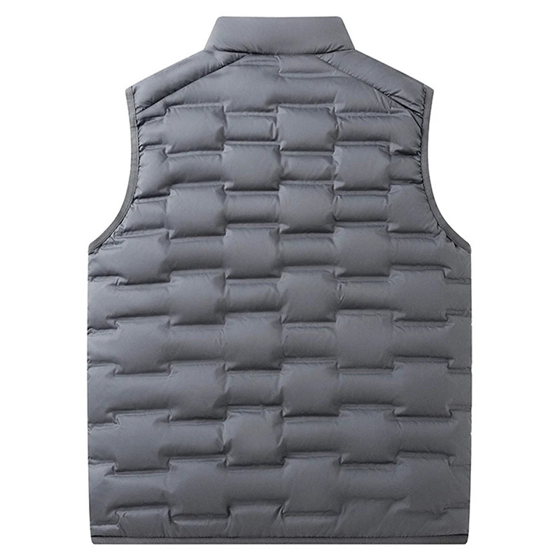 Men Winter White Duck Down Vest Warm Windproof Stand Collar Sleeveless Ultralight Waterproof Waistcoat Male 251205