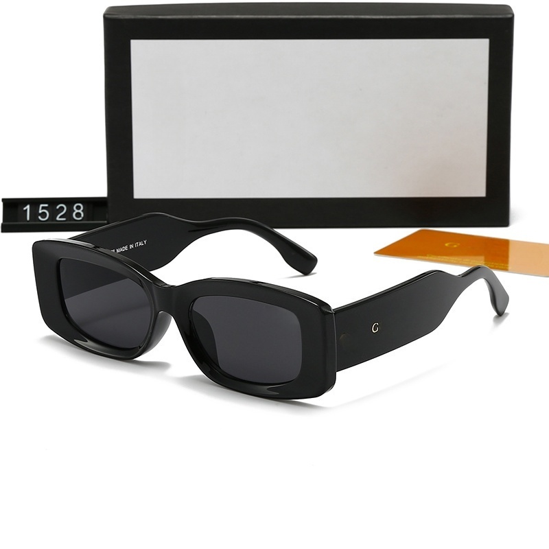 Womens Sunglasses Cat Eye Shade Small Square frames Glasses Red Green Stripe Fashion Shades Eyeglasses with box