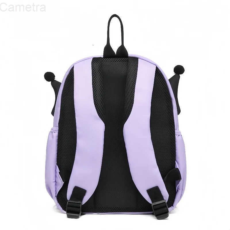 Sanrio Kuromi Backpack Kids School Bag - Waterproof Lightweight Zipper Closure Childrens Daypack - Cute Trendy Fashion Gift for Girls H251216