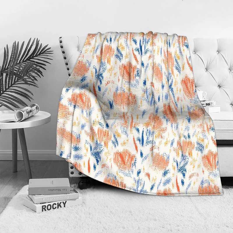 Soft Fleece Blanket Cute Floral Print Bedding Throw Blanket for Sofa Couch Decorative Throw Blanket Gift H251216 - view 7