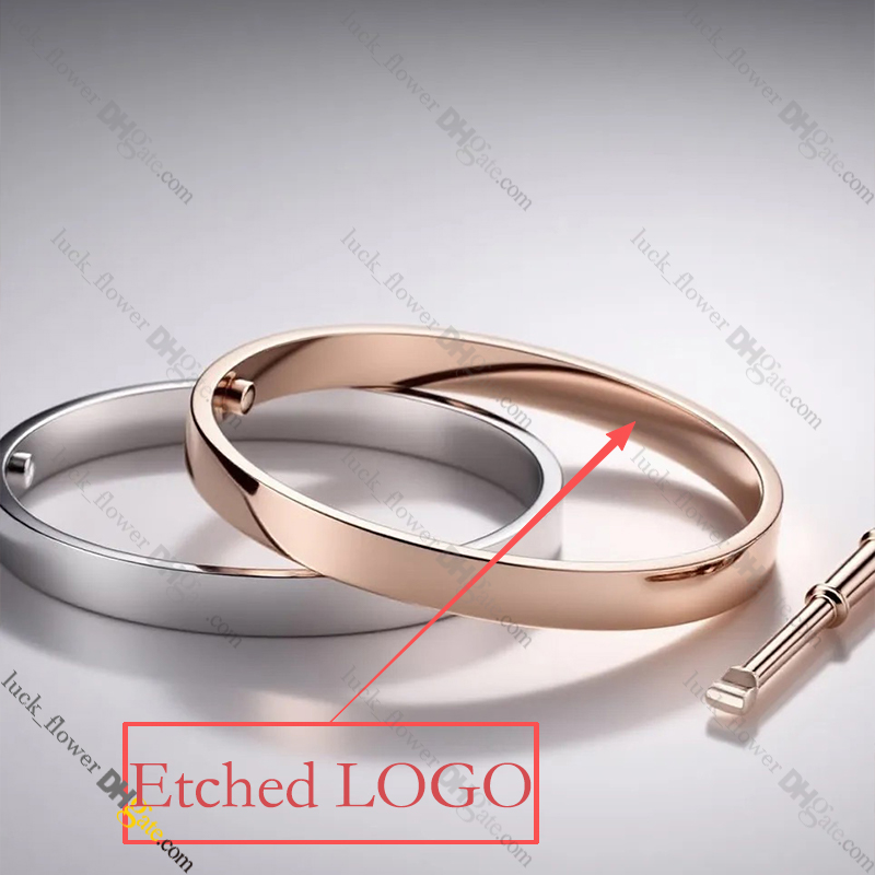 Designer Bracelet Jewelry Designer for Women Love Screw Bracelet Titanium Steel Bangle Gold-Plated Never Fading Non-Allergic,Gold/Silver/Rose, Store/21621802