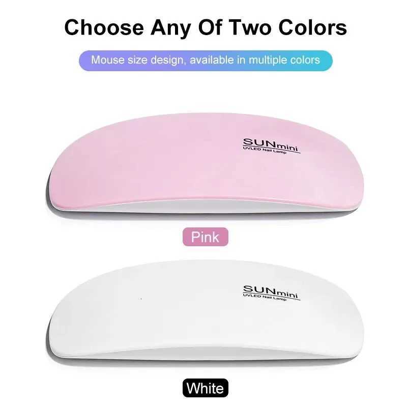 6W portable nail dryer Mini Rechargeable 6 LEDs UV manicure lamp nails gel curing tool for quick drying Polish varnish machineT251216