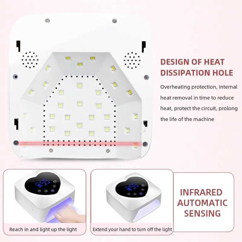 72W Nail Drying Lamp Built-in Battery Cordless UV Led Lamp For Nails Suitable For All Gel Professional Nail Equipment ToolsT251216