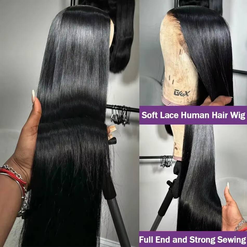 Raw Vietnamese Hair Glueless Wigs Human Hair Natural Wave Wigs Human Hair Lace Front 13x6 13x4 Swiss HD Lace Frontal Wig