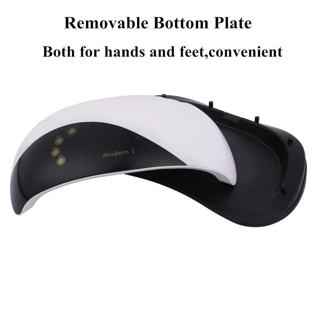 High Power Built-in Cooling Fan Nail Dryer Two Hands Fast Drying Curing All Kinds UV/LED Gel for Manicure Salon 42 LEDs LightT251216