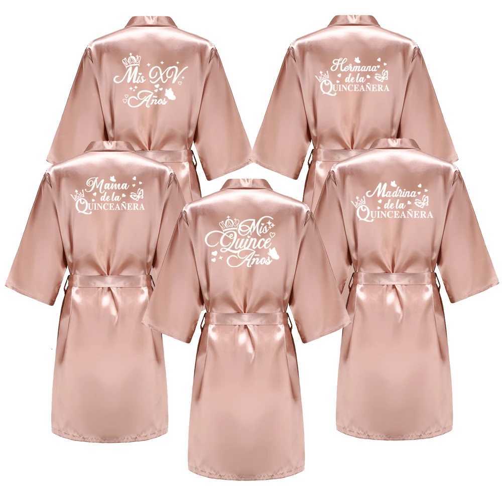Mis XV Bathrobes Princess Sweet 15 Years Girl Birthday Party Mis Quince Aos Robes Quinceanera Robe C251216