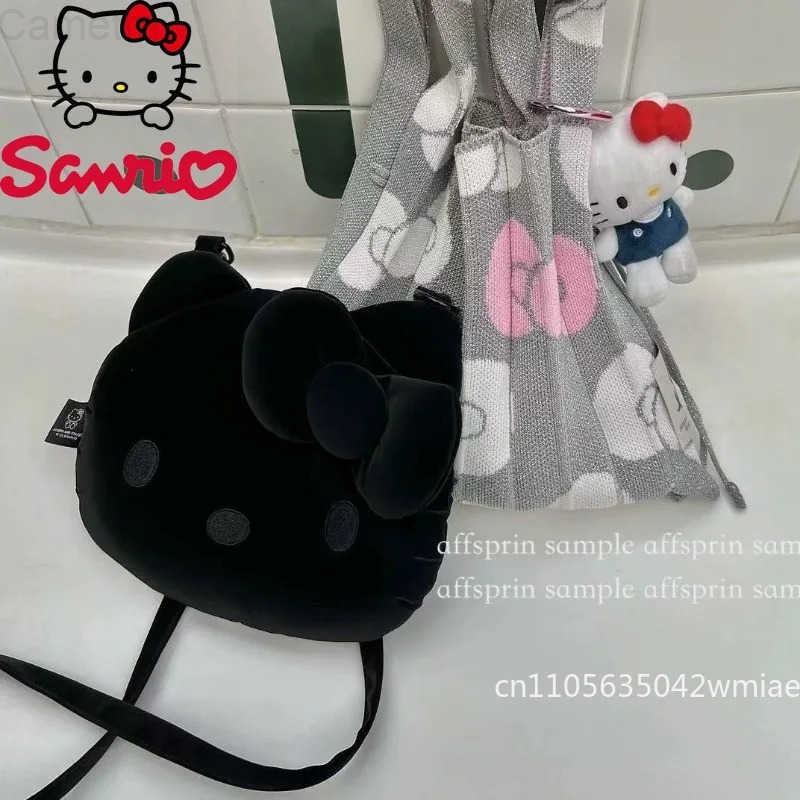 Sanrio Hello Kitty New Womens Crossbody Bag Fashion High Quality Womens Small Bag Black Versatile Large Capacity Womens Phone Bag H251216