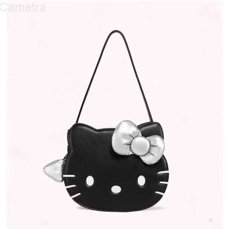 Sanrio PU New Hello Kittys Crossbody Bag Shoulder Bag Anime Cartoon Girl Cute Large Capacity Tote Bag Printing Bags for Woman H251216