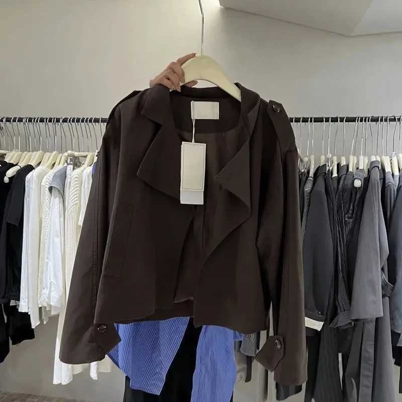 2025 New Spring Autumn Trench Coat Female Korean Elegant Chic All-match Women Windbreaker Jacket Casual Ladies Outerwear TopsT251216