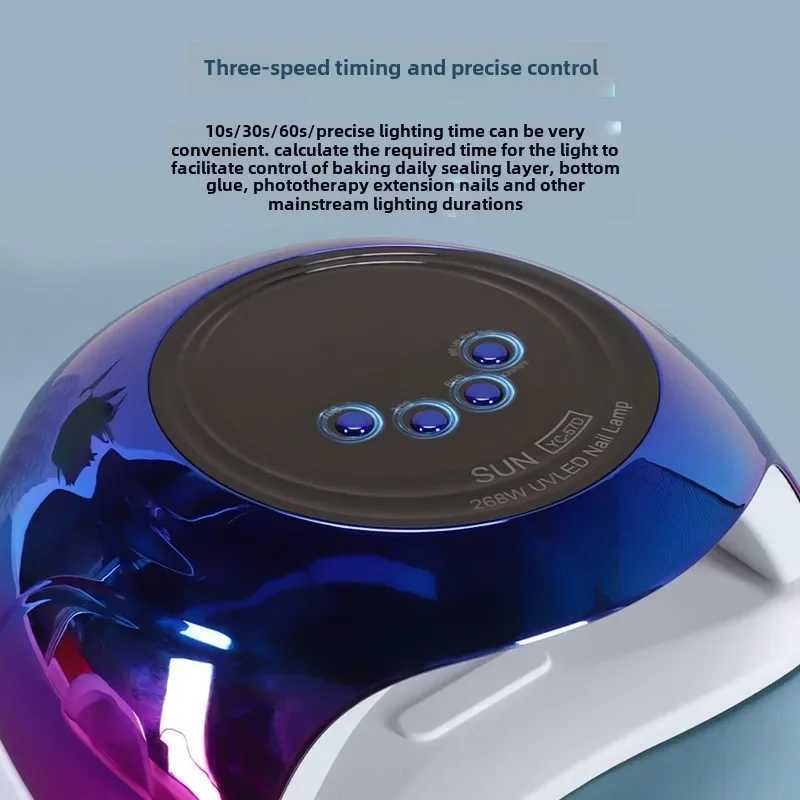 380W LED Nail Lamp for Gel Nails Fast Curing Dryer with 58 LEDS 4 Timers Professional UV Light for Home Salon Nail Art ToolsT251216