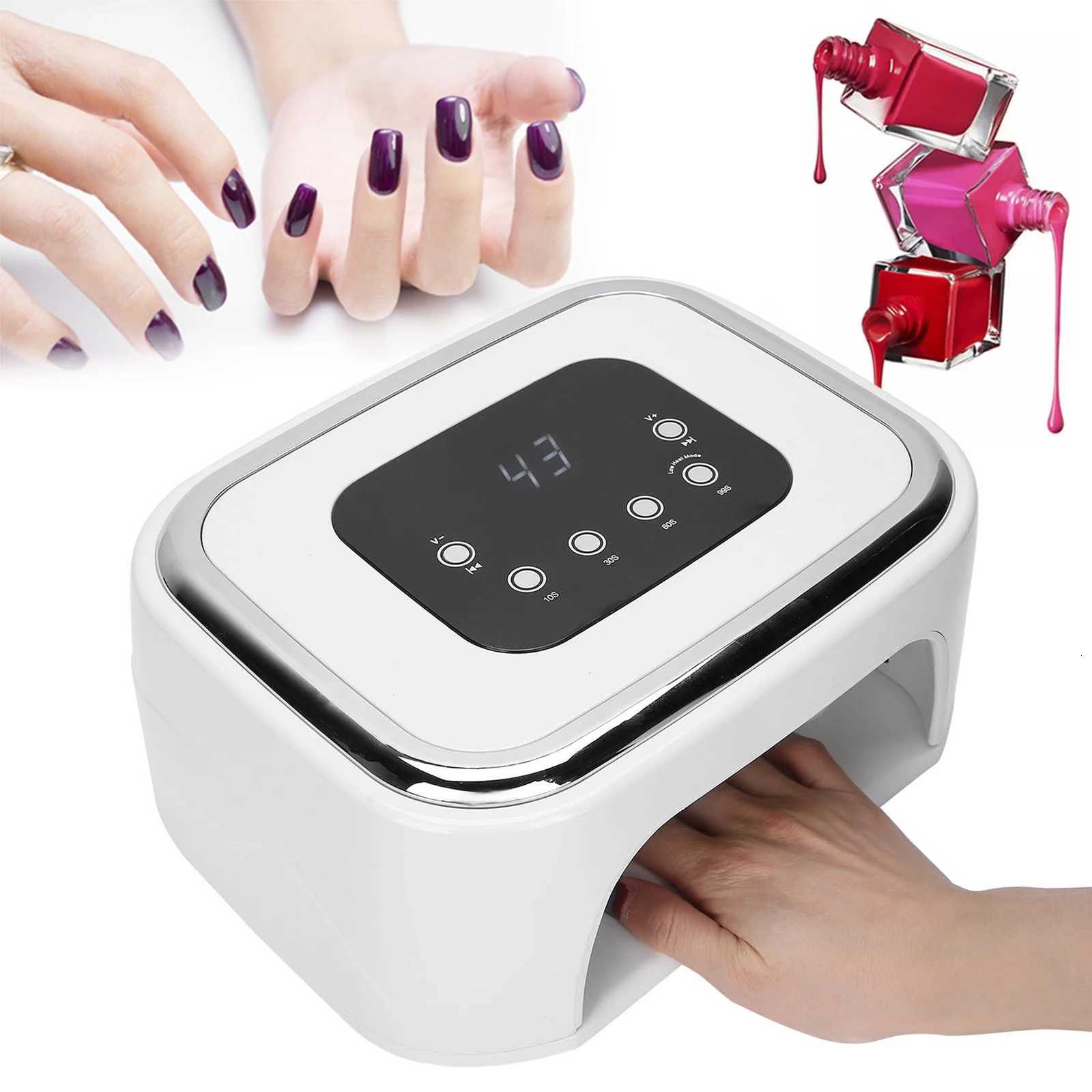 100240V 80W UV Nail Gel Curing Light 42 LED Light Chips Nail Art Gel Curing Light 4 Gears with Timer Auto Sensor Nail EquipmentT251216