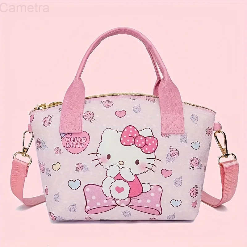 Sanrio Lightweight Stylish Handbag Cute Handbag Large-capacity Woman Convenient Shopping Bag Hellokitty Crossbody New H251216