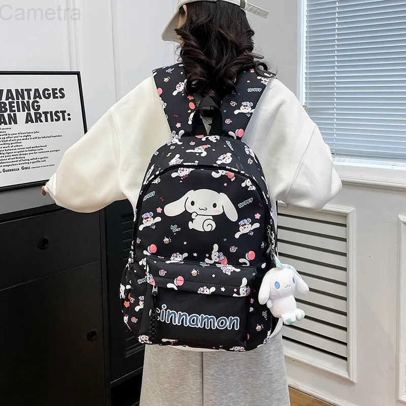 Sanrio Backpack Cinnamoroll Anime Student School Bag Cartoon Backpack Lightweight Large Capacity Outdoor Travel Storage Gift H251216