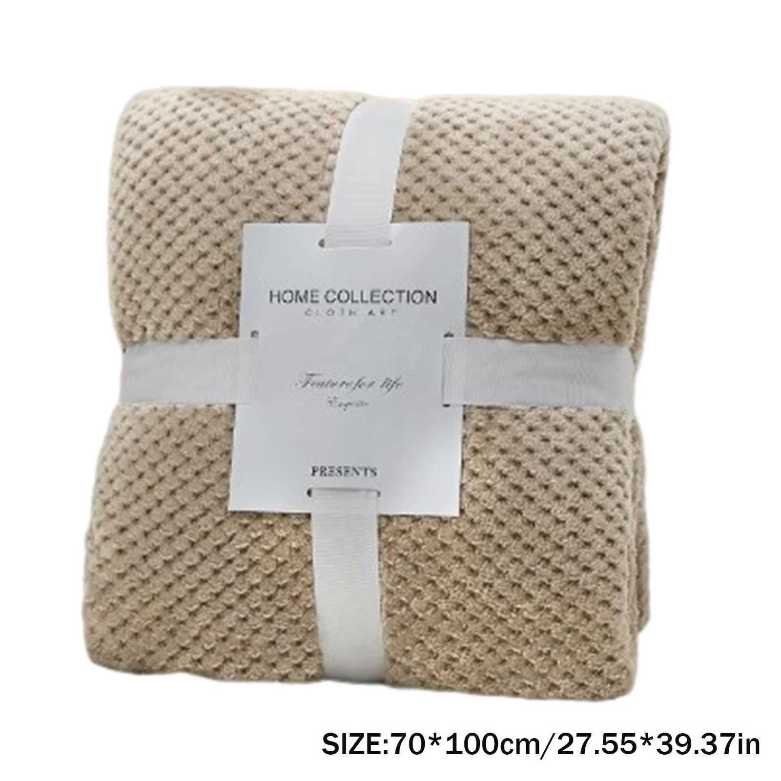 Thickened Solid Color Flannel Blanket Exquisite Craft Design Warm Cozy Bedding Blanket Suitable for Sofa Bedding Airplane H251216 - view 6