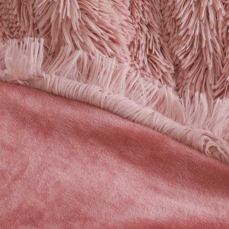 Fur Blanket Super Soft Fuzzy Elegant Cozy Bed Sofa Bedspread Long Shaggy Warm Bedding Sheet Fluffy Fur Throw Blanket H251216 - view 7