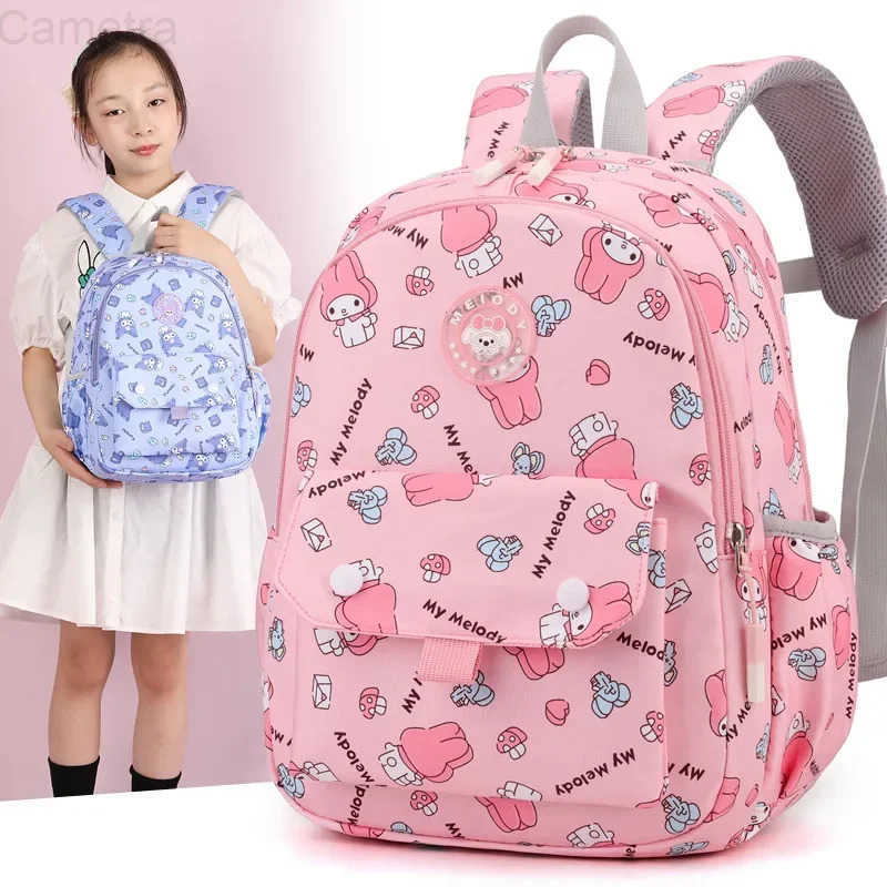 Sanrio Hello Kitty Backpack Cinnamoroll Kuromi My Melody Student Bag Large Capacity Fashion Women Travel Bag Children Girls Gift H251216