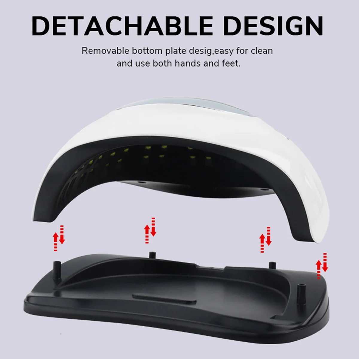 Portable UV LED Nail Lamp with 4 Timers Auto Sensor Faster Nail Dryer Gel Polish Light Professional Nail Lamp for Nails SalonsT251216