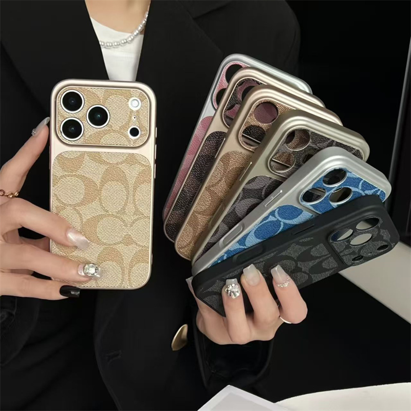 iPhone Case Designer Phone Case For iPhone 17 Pro Max 17pro 17 16promax 16pro 16 15promax 15pro 15 14promax 13 Fashion Leather Embossing Flower Letter Cell Phonecase