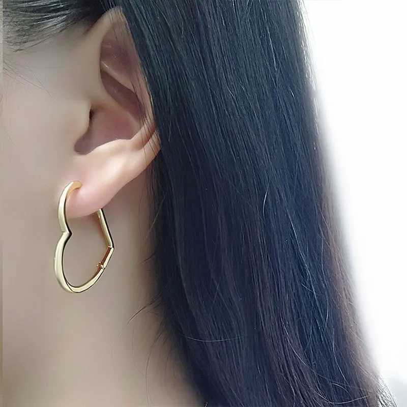 925 Sterling Silver Earrings Charm Women Trendy Jewelry Vintage Simple Retro Party Accessories Gifts Heart Gold Earring G251216