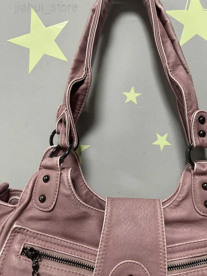Angel kiss Handbag Women Large Shoulder Bag Satchel Top-handle PU Shoulder Bag Vintage Dumpling Pack Multi-pockets Shoulder Bags H251216