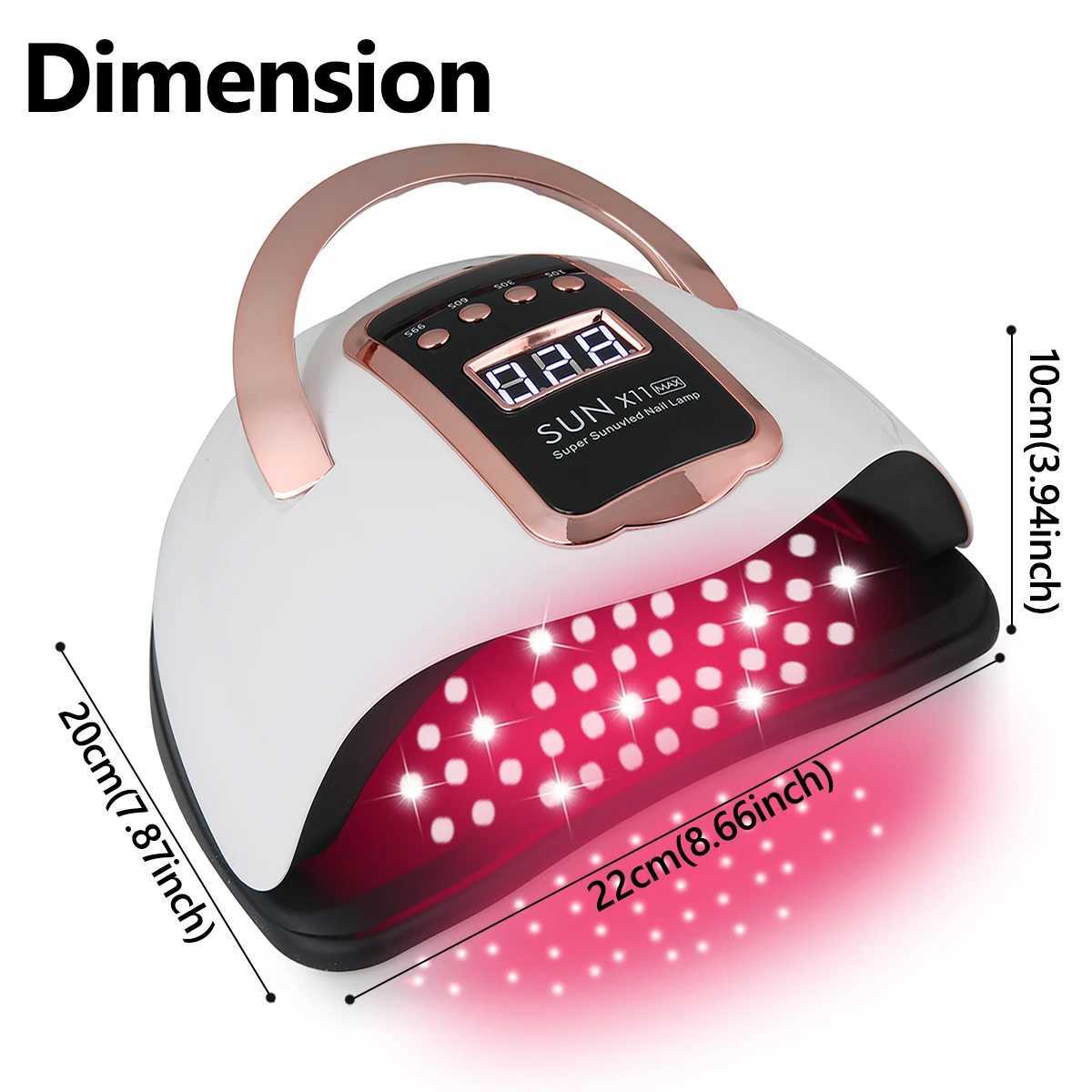 Professional Nail LightLED UV Light Dryer for Nails Gel Polish with 90 Lamp Beads 4 Timer Setting LCD Touch Display ScreenT251216