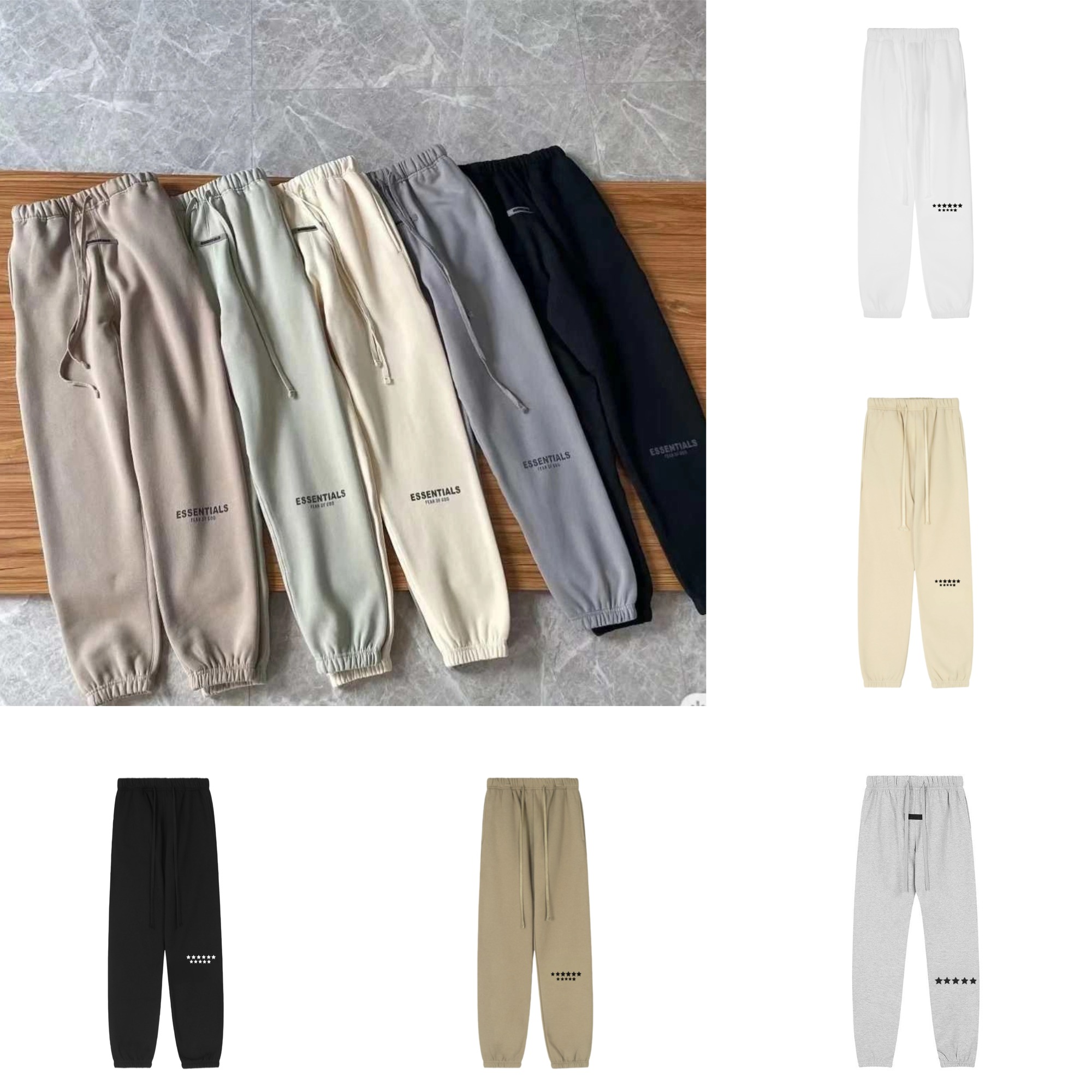 Mens designer pants Luxury pants enssential pants Long sleeved solid color loose fashion pants and hoodies Outdoor casual soft pants