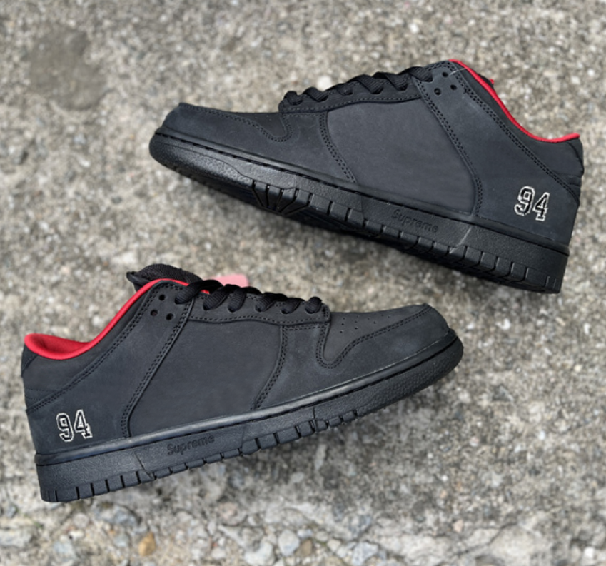 Low Supreme 94 Black OG QS HQ8487-001 Men's Women's sports lightweight low top board shoes