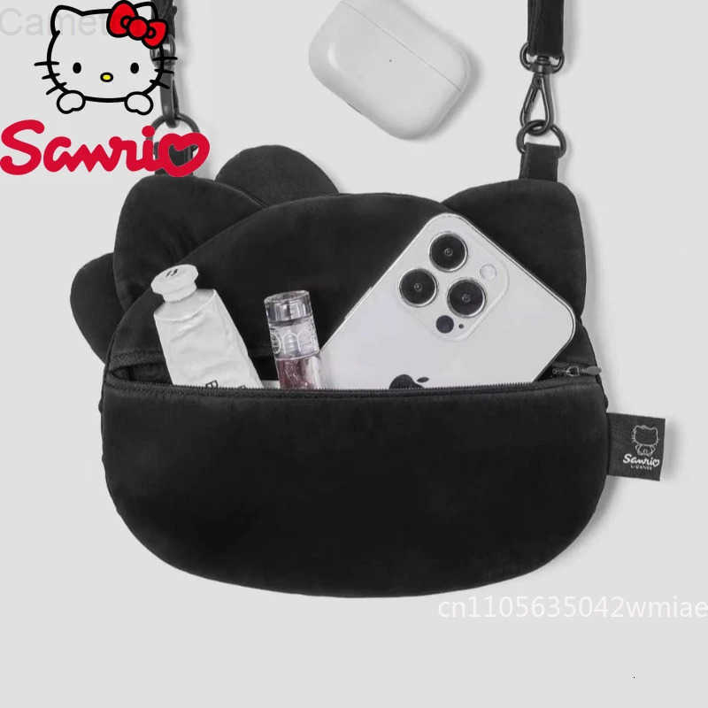 Sanrio Hello Kitty New Womens Crossbody Bag Fashion High Quality Womens Small Bag Black Versatile Large Capacity Womens Phone Bag H251216