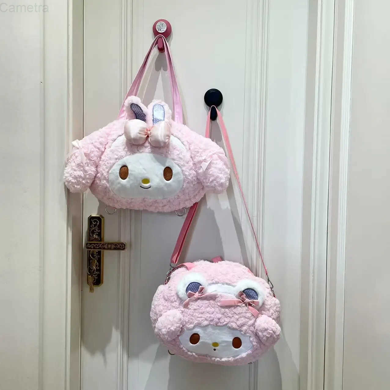 Sanrio Cinnamoroll Backpack Lovely Messenger Bag Cartoon My Melody Sweet Piano Plush Bag Shoulder Bag Tote Bag Gifts Girl H251216