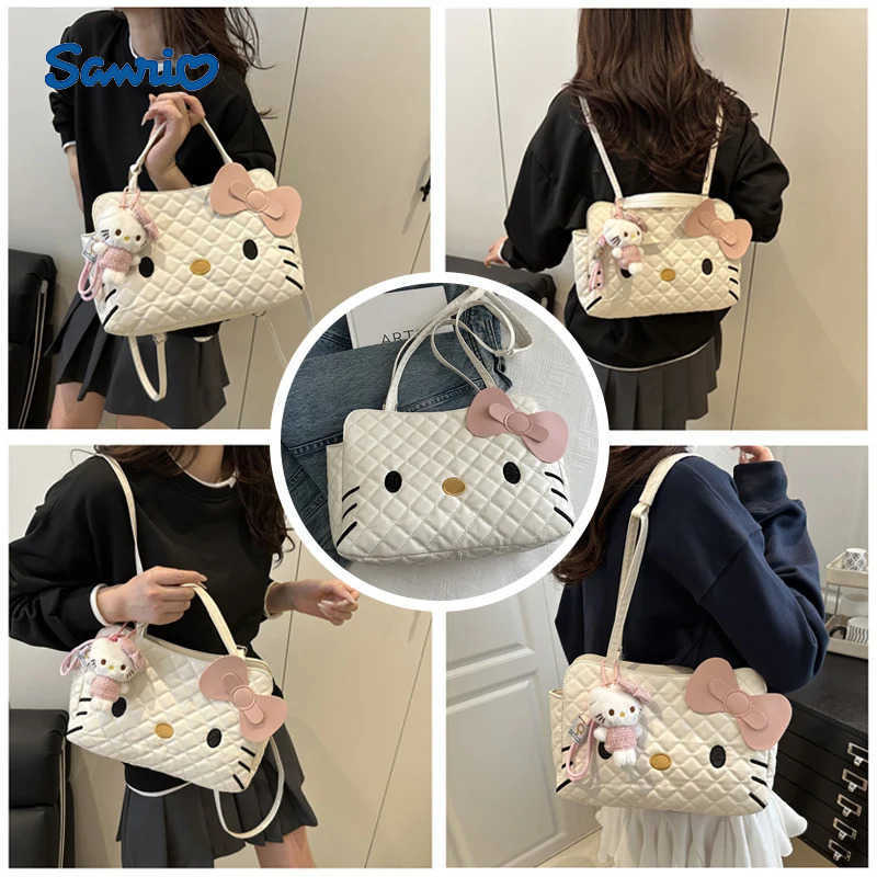 Sanrio HELLO HAPPY Adorable Multifunctional Backpack For Women Versatile Niche High-End Large Capacity Fashionable Crossbody Bag H251216