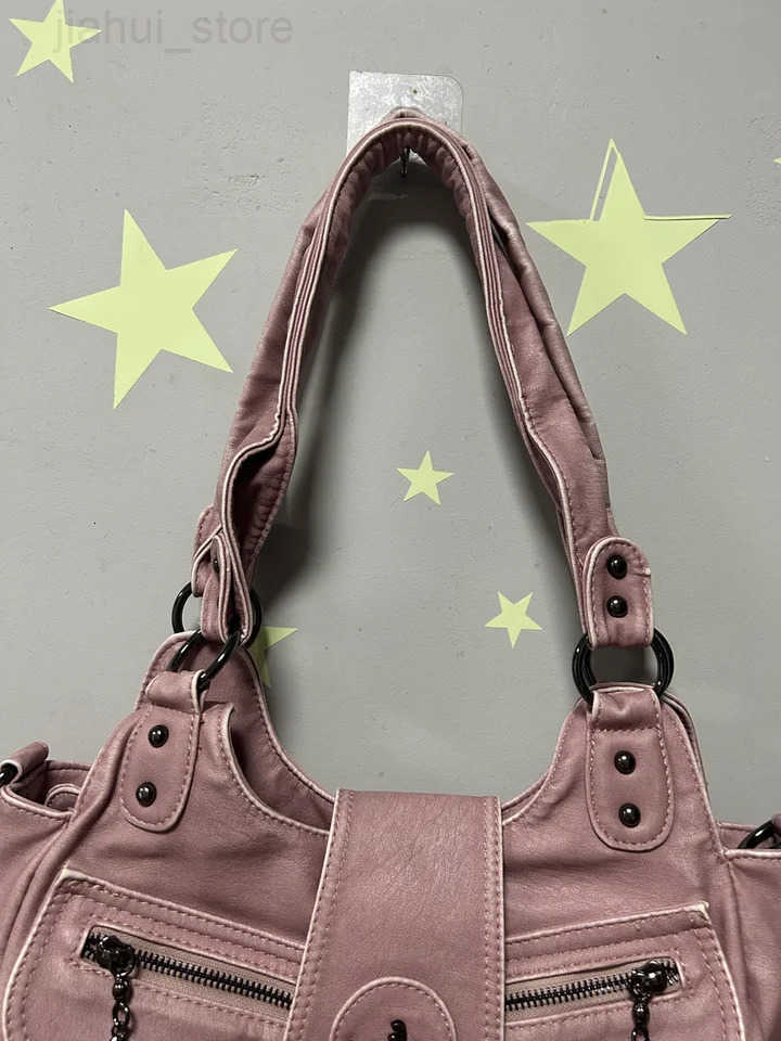 Angel kiss Handbag Women Large Shoulder Bag Satchel Top-handle PU Shoulder Bag Vintage Dumpling Pack Multi-pockets Shoulder Bags H251216