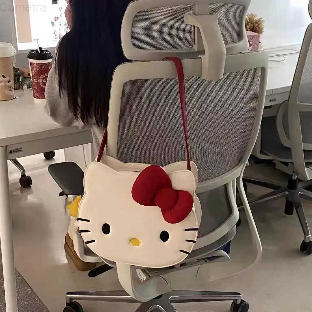 Sanrio Hello Kitty Tote Bag For Women Anime Y2k Kt Cat PU Backpack Cute Shoulder Bag Lolita Handbag Student Cartoon School Bag H251216