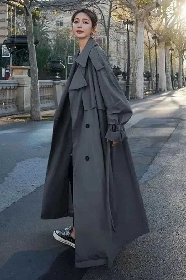 Cropped Trench Coat Clothes Woman Hood Hooded Windbreakers Gothic Windbreaker New Arrival Jacquard Oversize On Offer Black BeigeT251216