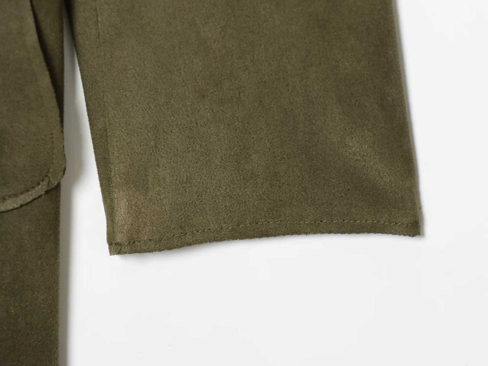 2025 Winter New Womens Casual Fashionable Simple Lapel Double-Breasted Long Trench Coat with Belt and SuedeT251216