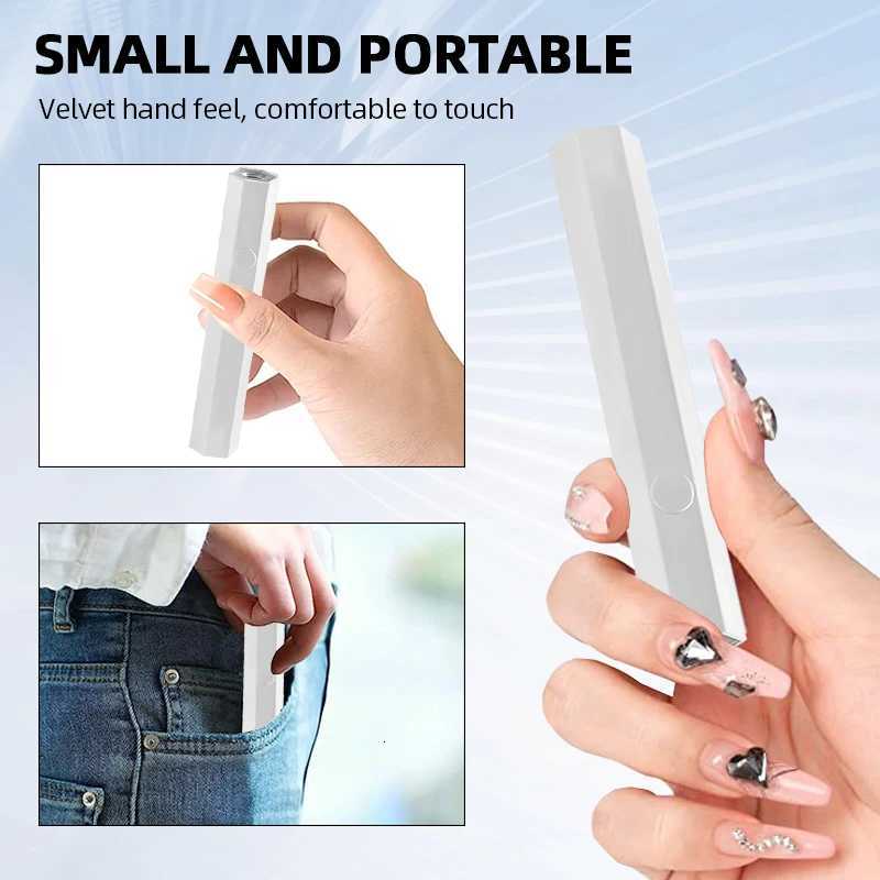 Mini Portable Flashlight Nail Dryer Salon Quick Dry USB Nail Dryer MaChine Professional UV LED Nail Lamp Home Photo ToolsT251216