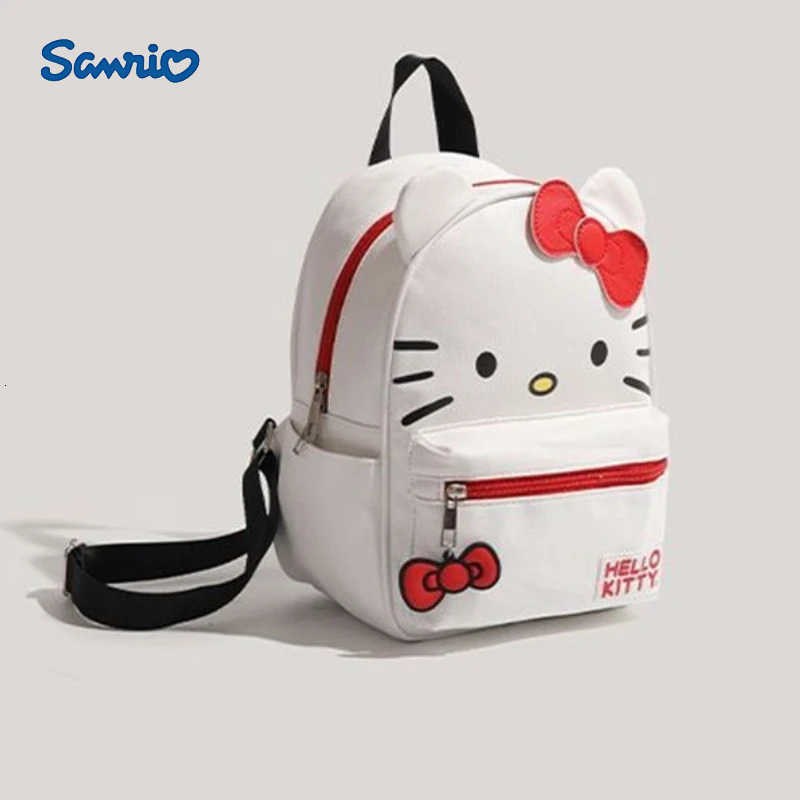 Sanrio Anime Kawaii Hello Kitty Cinnamoroll My Melody Kuromi Backpack Crossbody Messenger Bag PU Leather Kawaii Student Backpack H251216