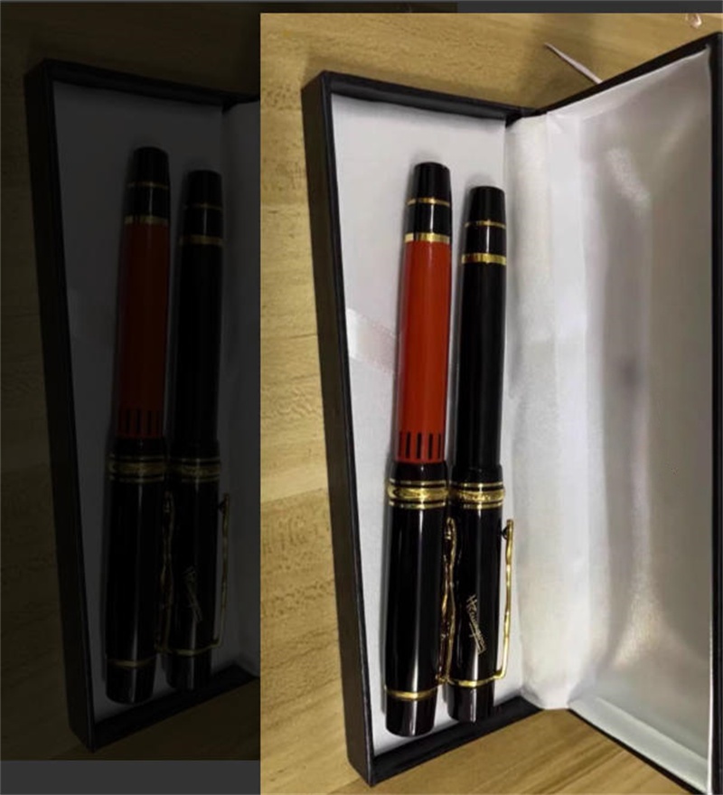 wholesalea Ernest Hemingway orange Resin Rollerball Pen Ballpoint Pen Stationery Office School Writing Fountain Pens
