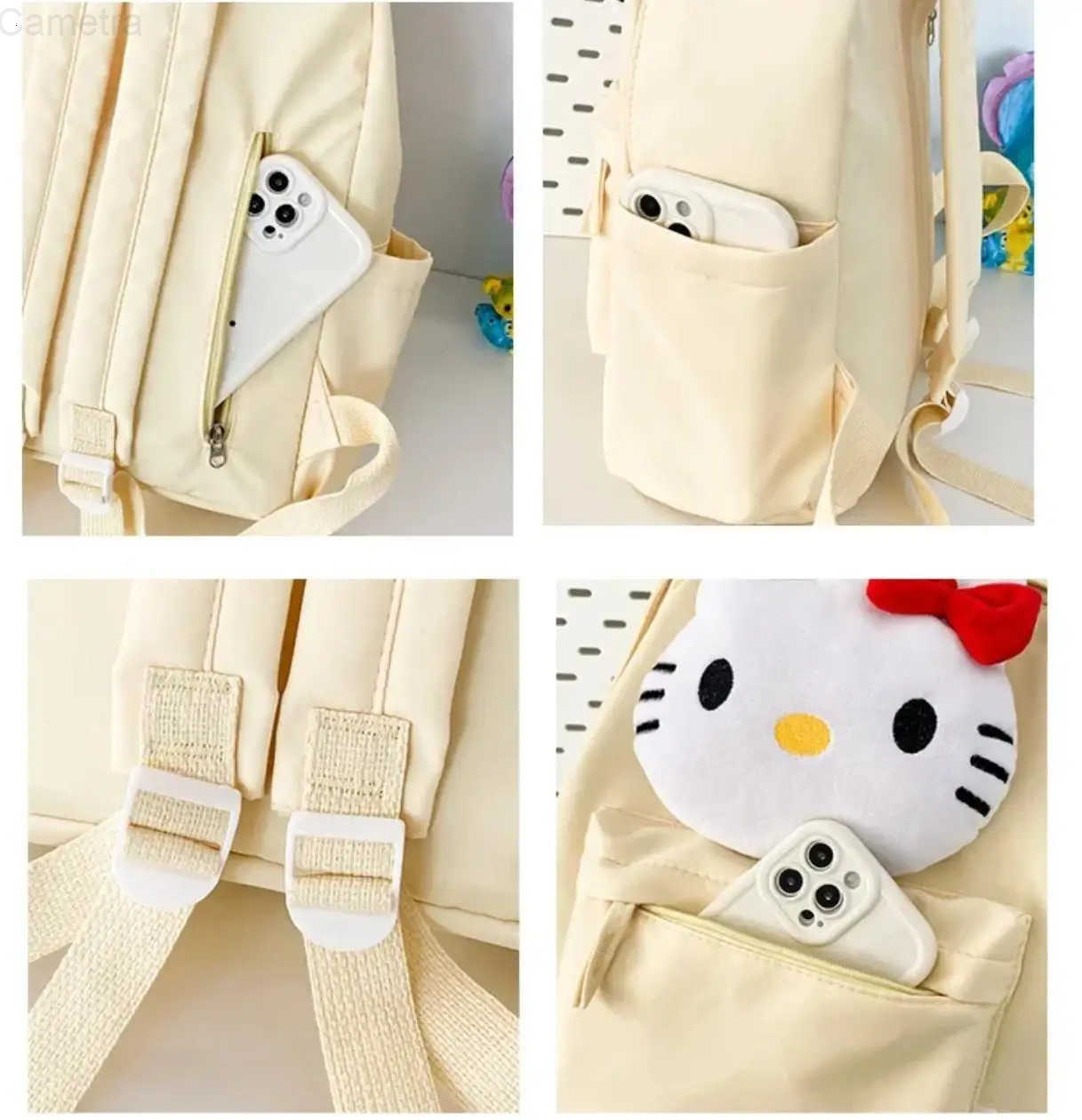 Sanrio College Student Travel Bag Handbag hello kitty Schoolbag Girl Junior High School Student big Capacity Backpack H251216