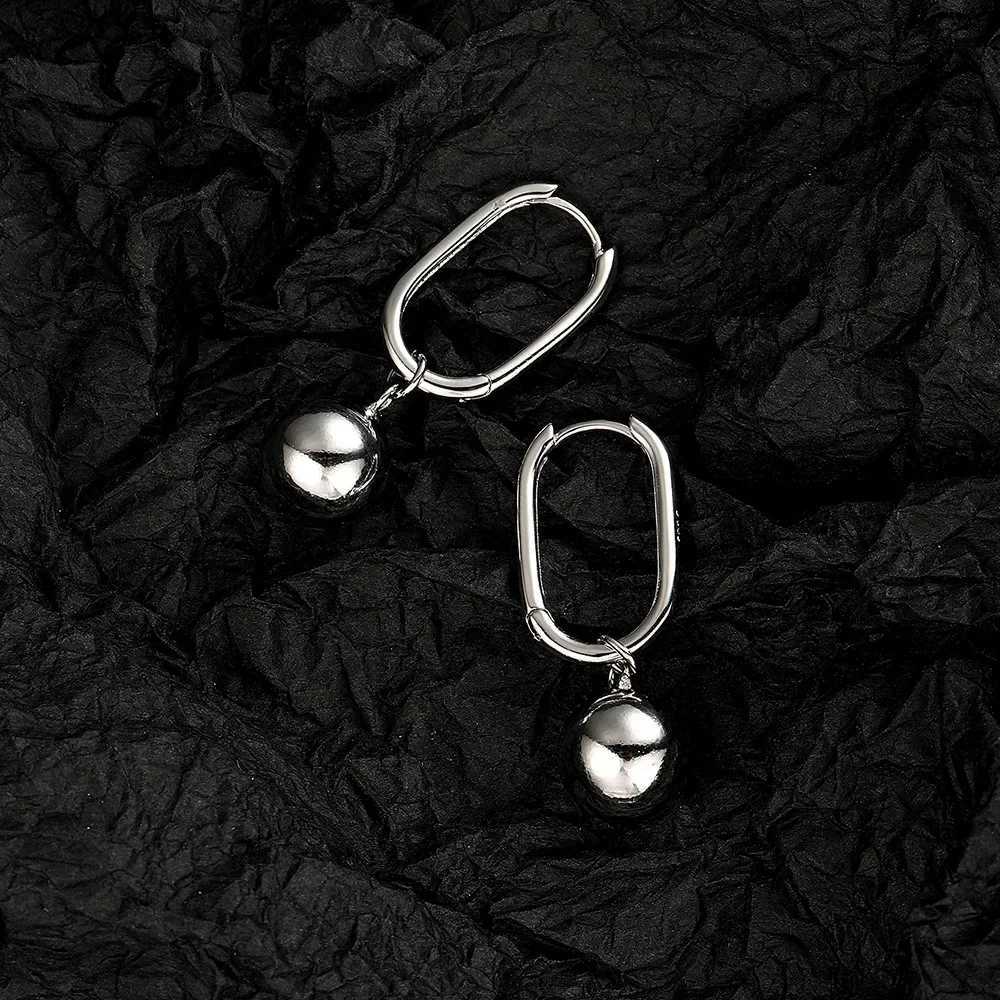 S925 Sterling Silver Earrings For Girls Long Pearl Ball Earrings G251216