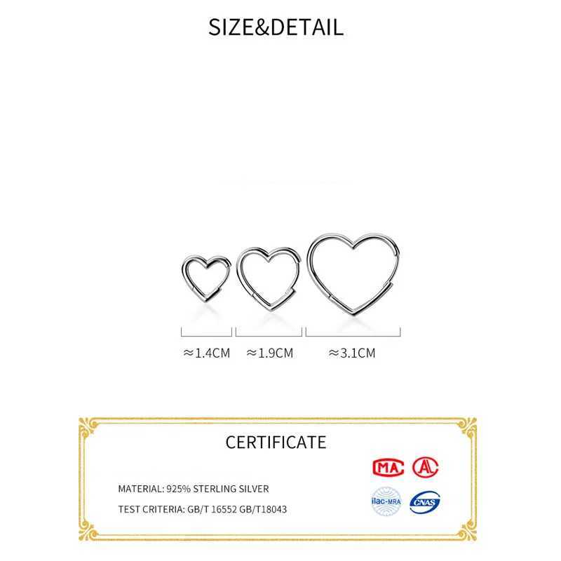 La Monada Big Hoop Earrings For Women Silver 925 Fine Women Earrings Jewelry Silver Heart Hoop Earrings 925 Silver Women G251216