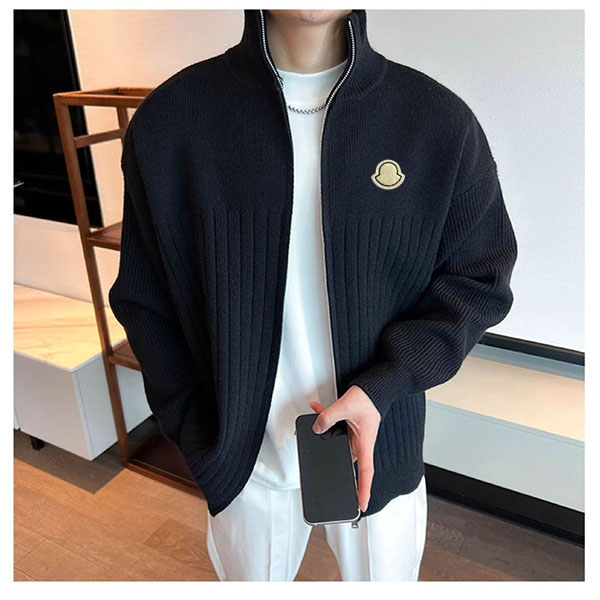 Men's sweater designer knitted sweater men's cardigan zipper luxury casual pullover autumn wool designer cardigan men's SM-3XL