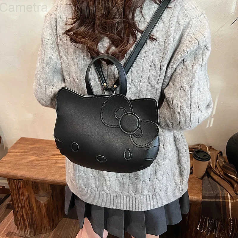 Sanrio Hellokittys Crossbody Bag Portable Tote Bag Girl Anime Figure Kawaii Cartoon One Shoulder Underarm Bag Storage Backpack H251216