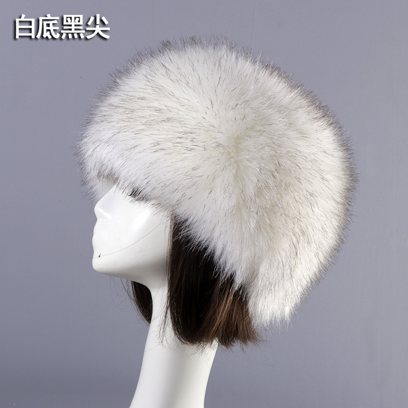 Headbands BEIZIRU real fox fur headband women winter fashion headwear hair band accessori for hair for girl hair accessori 231204bj